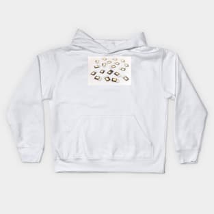 Sim cards on white background Kids Hoodie